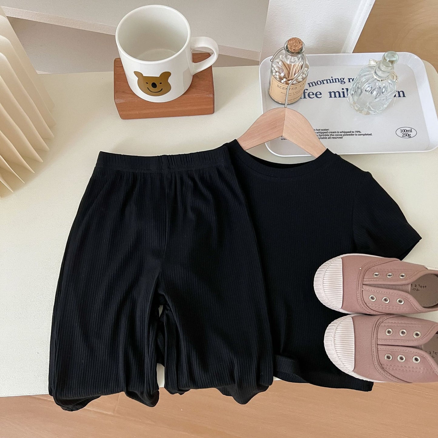 Spring And Summer Wide-leg Pants Korean Style Fried Street Girl Thin Type Casual Sports Trousers