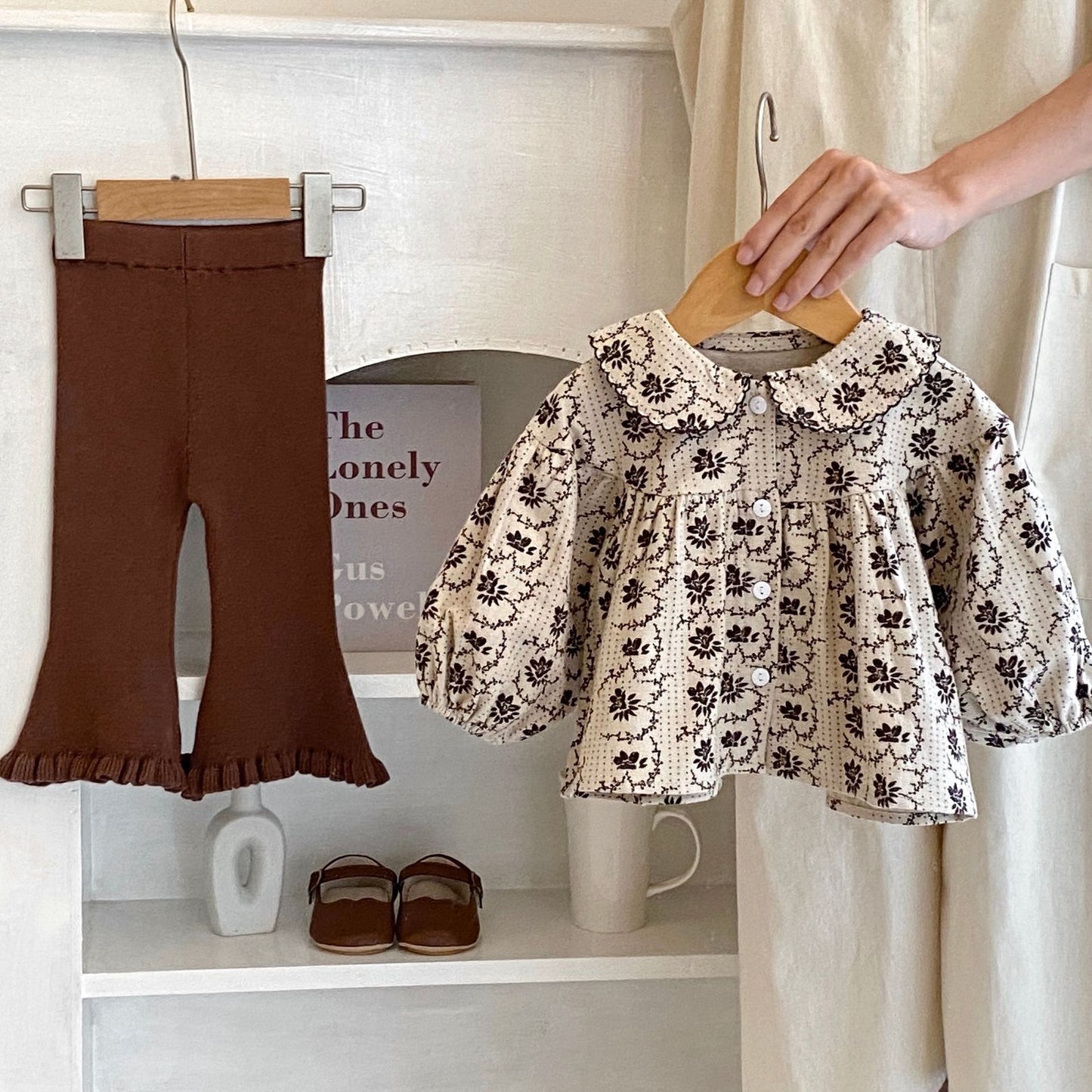 Baby Girl Baby Leisure Brushed Flared Pants