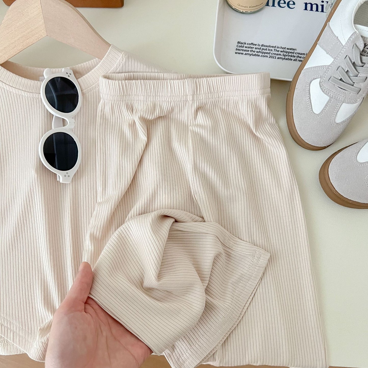 Spring And Summer Wide-leg Pants Korean Style Fried Street Girl Thin Type Casual Sports Trousers
