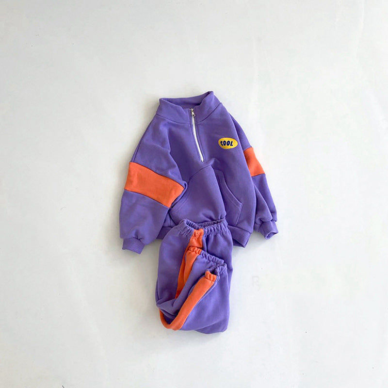 Children Toddler Baby Track Sweatpants Two-piece Set