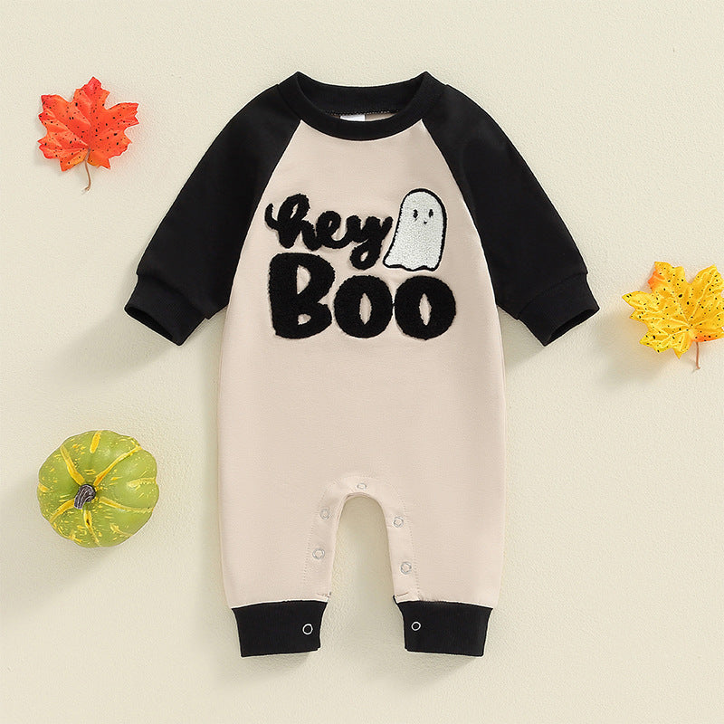 Baby Jumpsuit Halloween Long Romper Color Matching