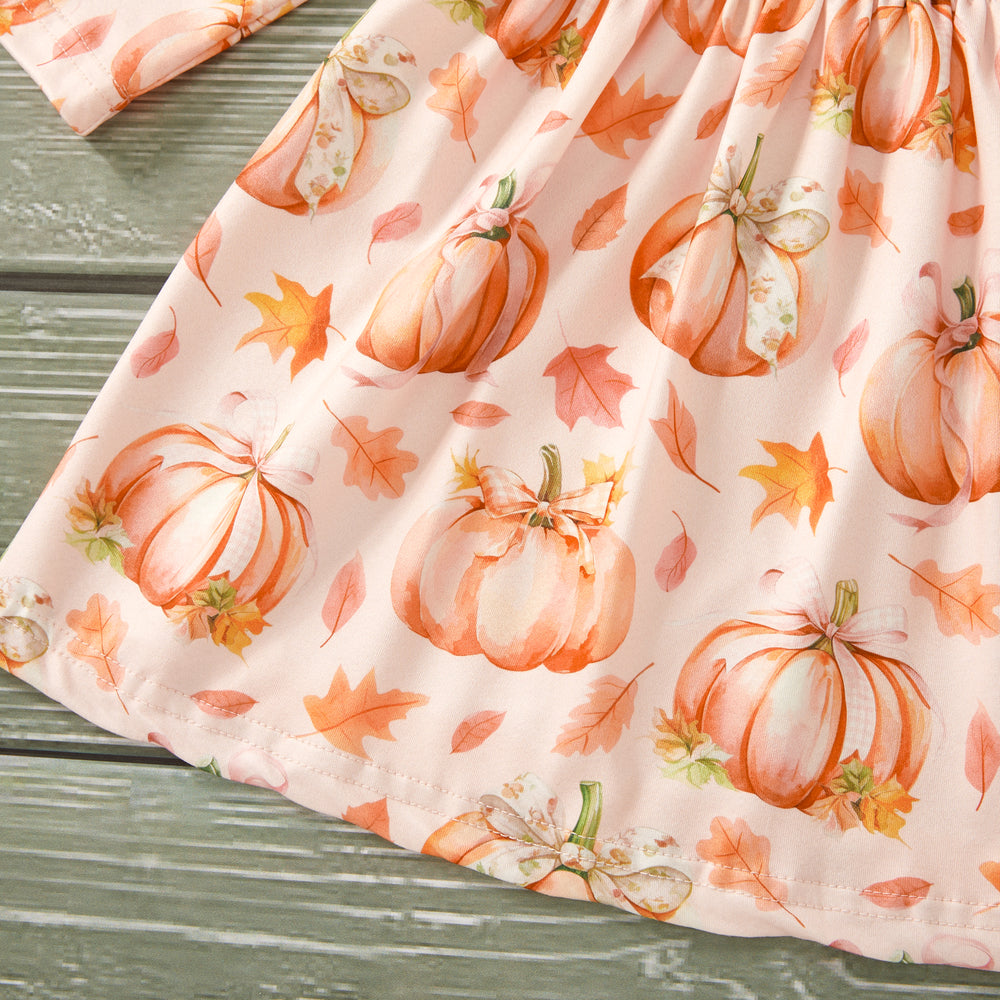 Fall pumpkin dress