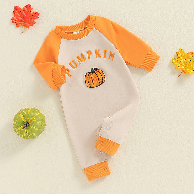 Baby Jumpsuit Halloween Long Romper Color Matching
