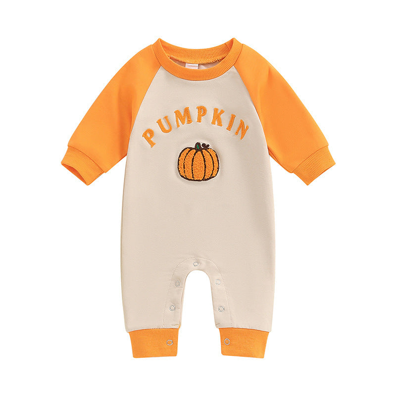 Baby Jumpsuit Halloween Long Romper Color Matching