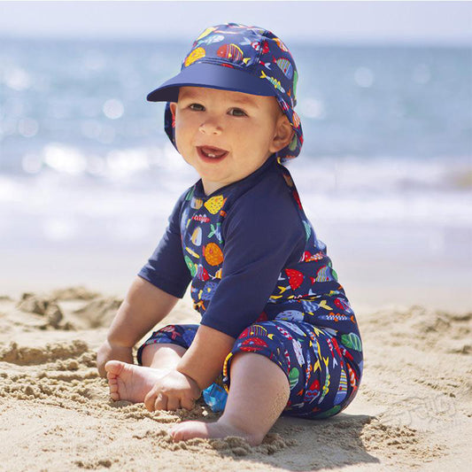 Children's Swimsuit Boy British Keep Warm