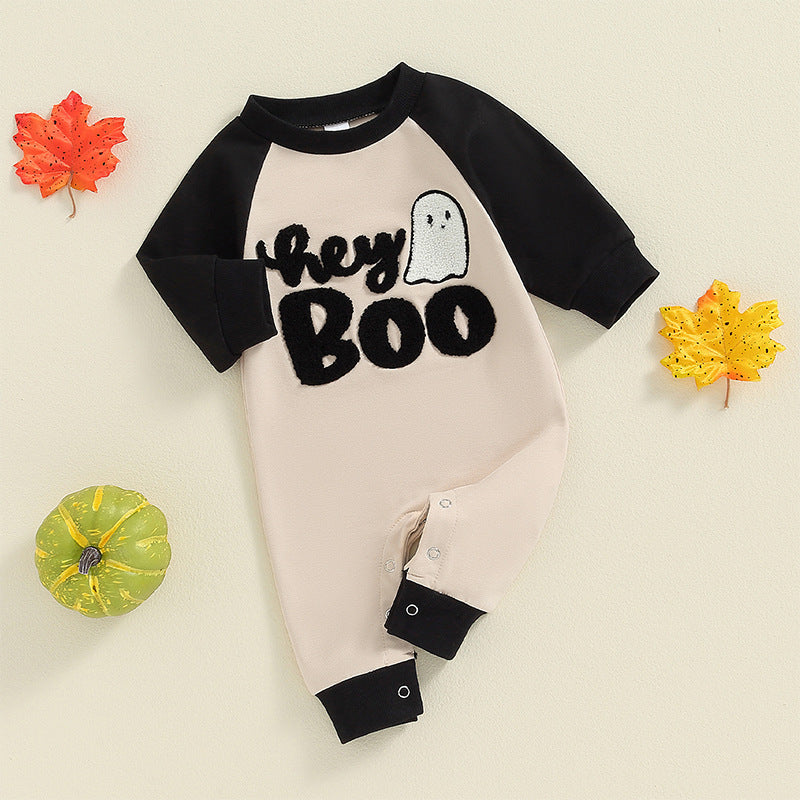 Baby Jumpsuit Halloween Long Romper Color Matching
